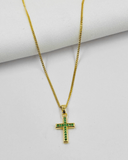 Collar Cruz Verde