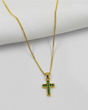 Collar Cruz Verde