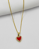Collar Corazón con Circones