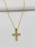 Collar Cruz con Circones