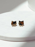 Arete Gatito Animal Print