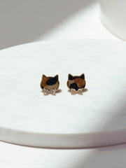 Arete Gatito Animal Print