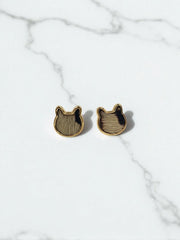Arete Gatito Animal Print
