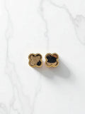 Arete Trébol Animal Print
