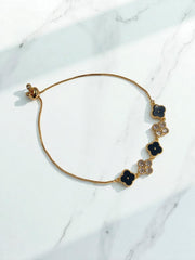 Pulsera Trébol Caeli Negra