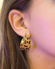 Arete candonga animal print