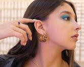 Arete candonga animal print