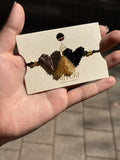 Pulsera Miyuki 3 corazones