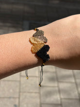 Pulsera Miyuki 3 corazones