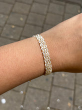 Pulsera Miyuki Blanca/dorado