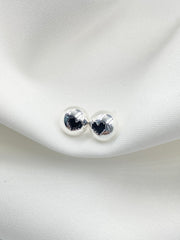 Arete topo corazón plateado