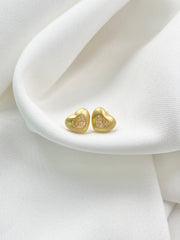 Arete topo corazón dorado