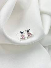 Arete topo osito plateado