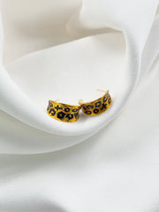 Arete candonga animal print