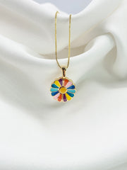 Collar flor de colores