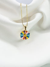 Collar flor de colores