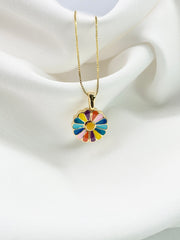 Collar flor de colores