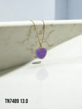 Collar corazón morado