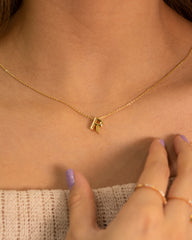 Collar Inicial R lisa