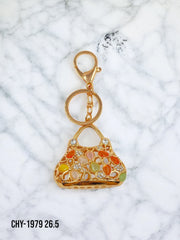 Llavero cartera flores