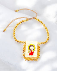 Pulsera Dije Tejido Jesús