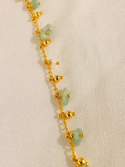 Tobillera de Piedra Natural – Jade