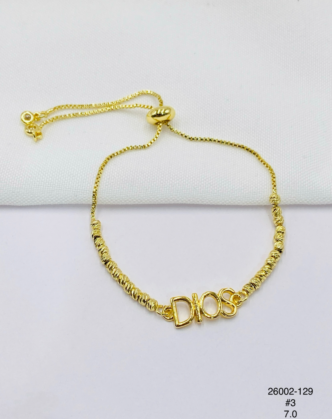 Pulsera Dios — Balines 3 mm