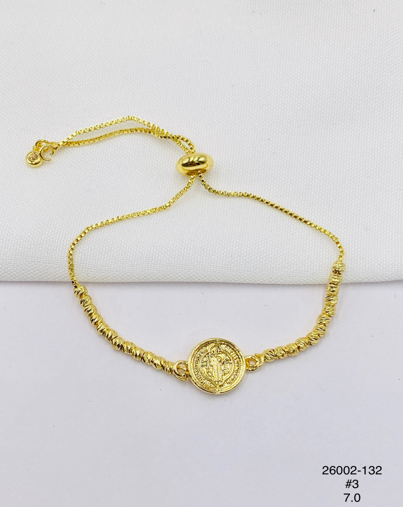 Pulsera Medalla clásica — Balines 3 mm