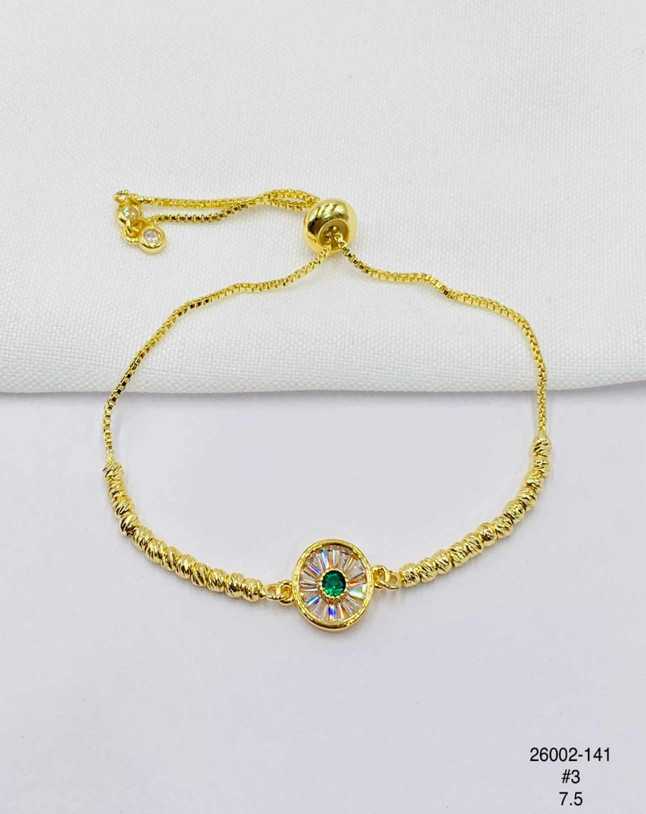 Pulsera Flor multicolor — Balines 3 mm