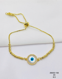 Pulsera Ojo azul — Balines 3 mm