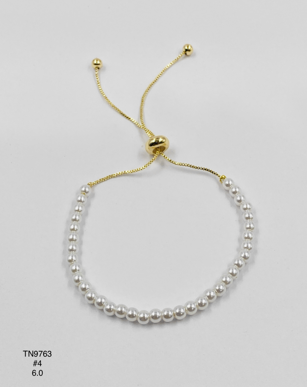 Pulsera Balines plateados — Balines 4 mm