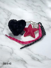 Llavero corazón peluche y estrella