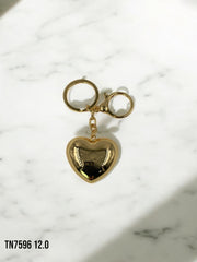 Llavero corazón dorado
