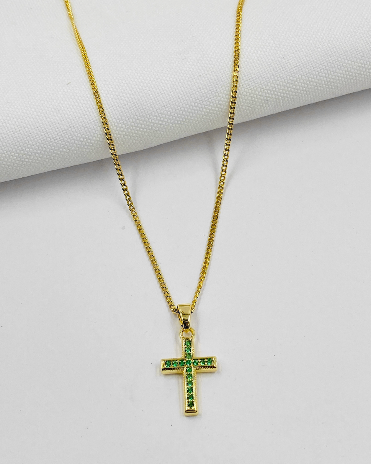 Collar Cruz Verde