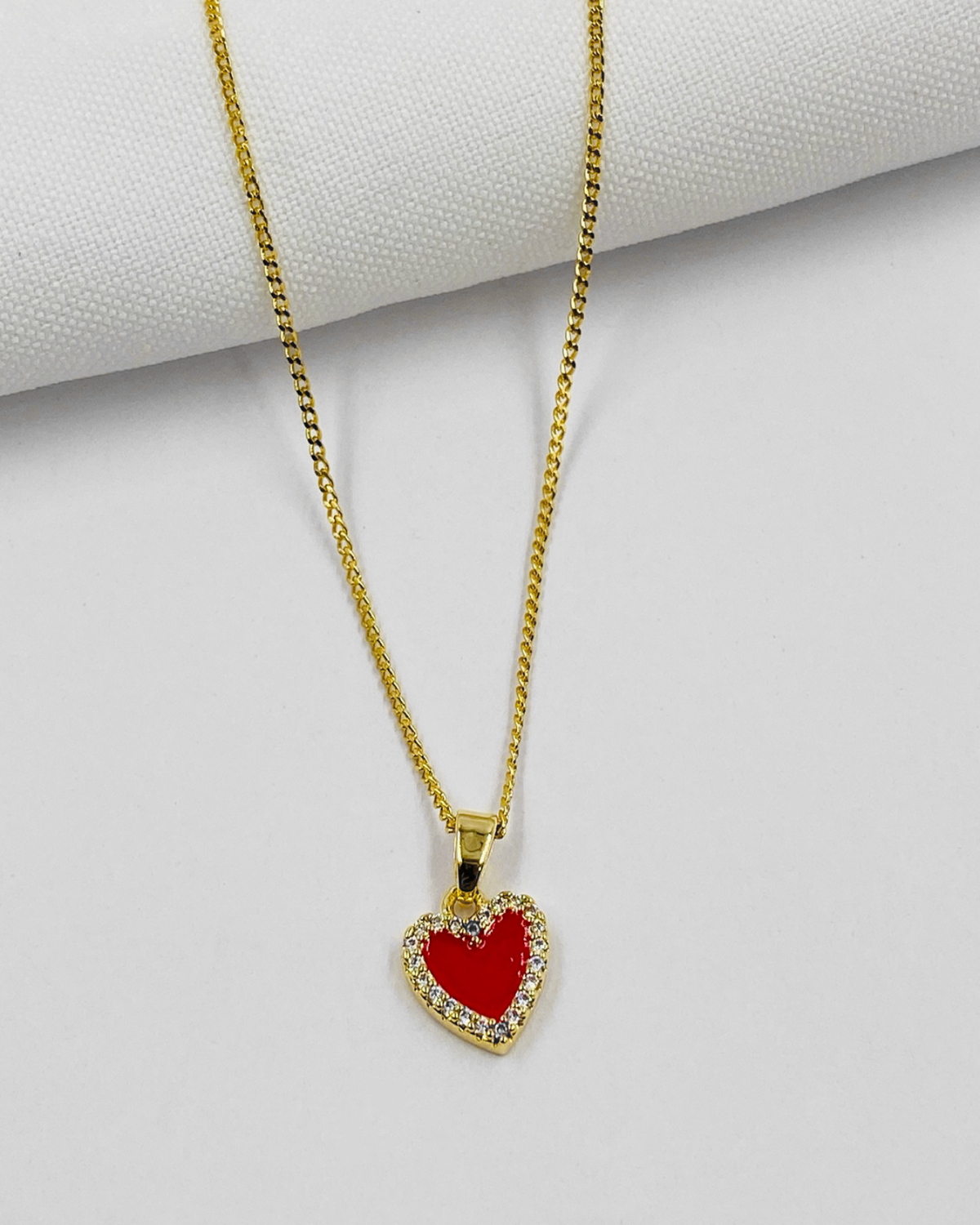 Collar Corazón con Circones