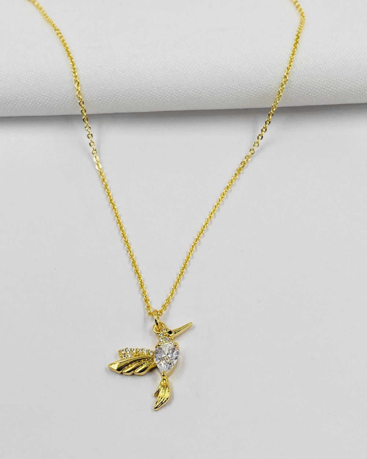Collar Colibrí Blanco