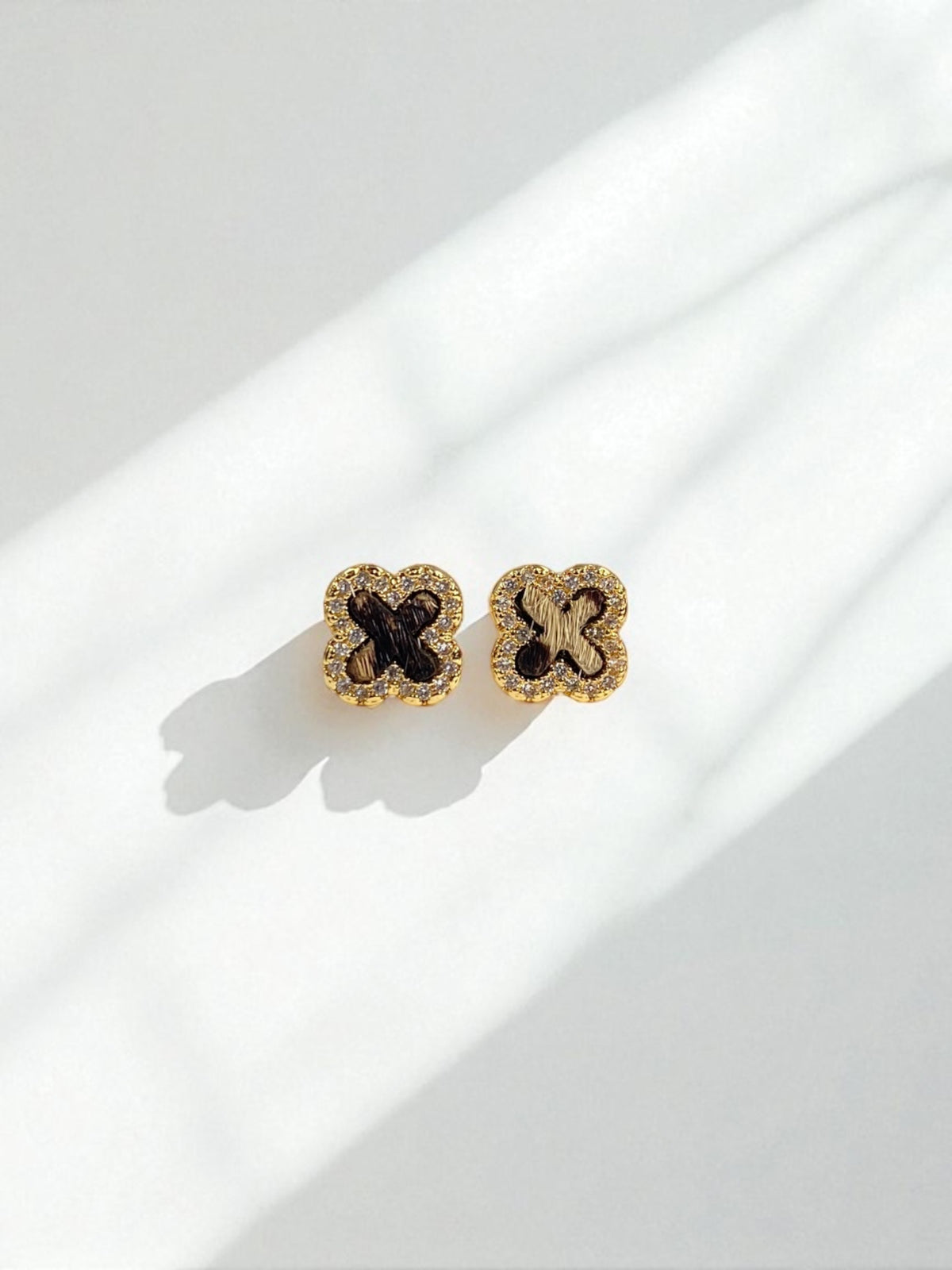 Arete Trébol Animal Print
