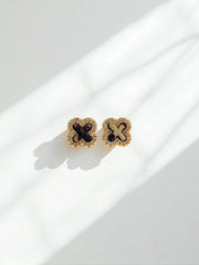 Arete Trébol Animal Print