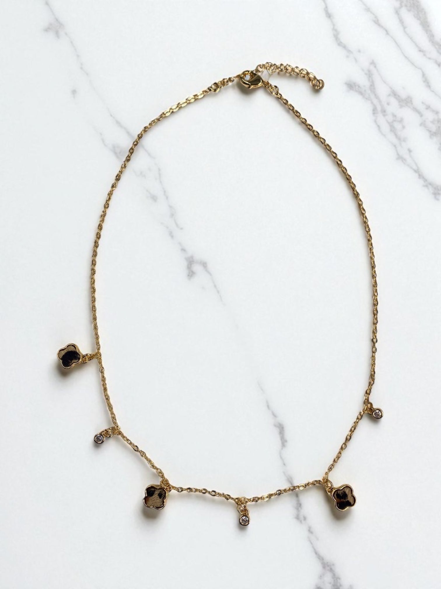 Choker Trébol Animal Print