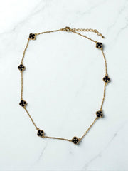 Choker Trébol Negro Ilvan