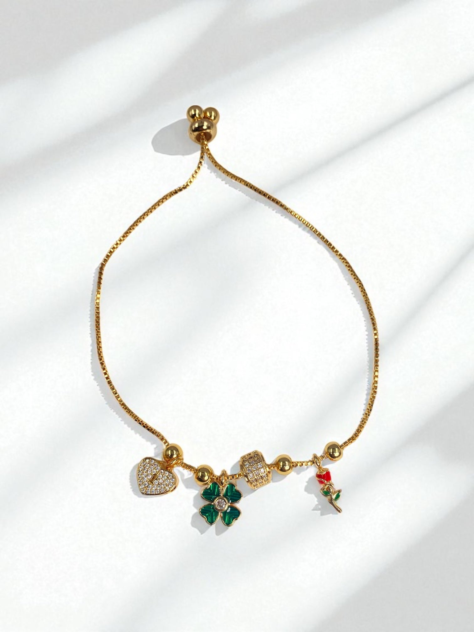 Pulsera Lucky Rose Charm