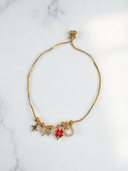 Pulsera Charms Lucky Red