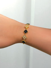 Pulsera Trébol Caeli Negra