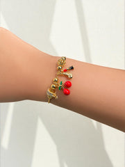 Pulsera Charms Fashion Cherry