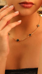 Choker Trébol Negro Ilvan