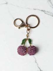 Llavero Cereza Rosa Circón - Mayorista