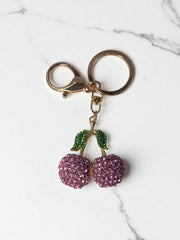 Llavero Cereza Rosa Circón