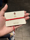 Pulsera Miyuki Plana Roja