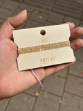 Pulsera Miyuki Blanca/dorado