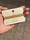 Pulsera Miyuki zig zag blanca
